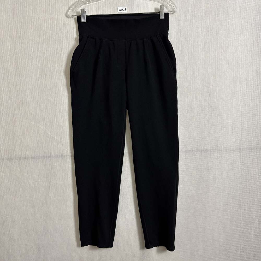 Kit & Ace Women's Size Small Black Pull On High Rise Slim Straight Leg Pants